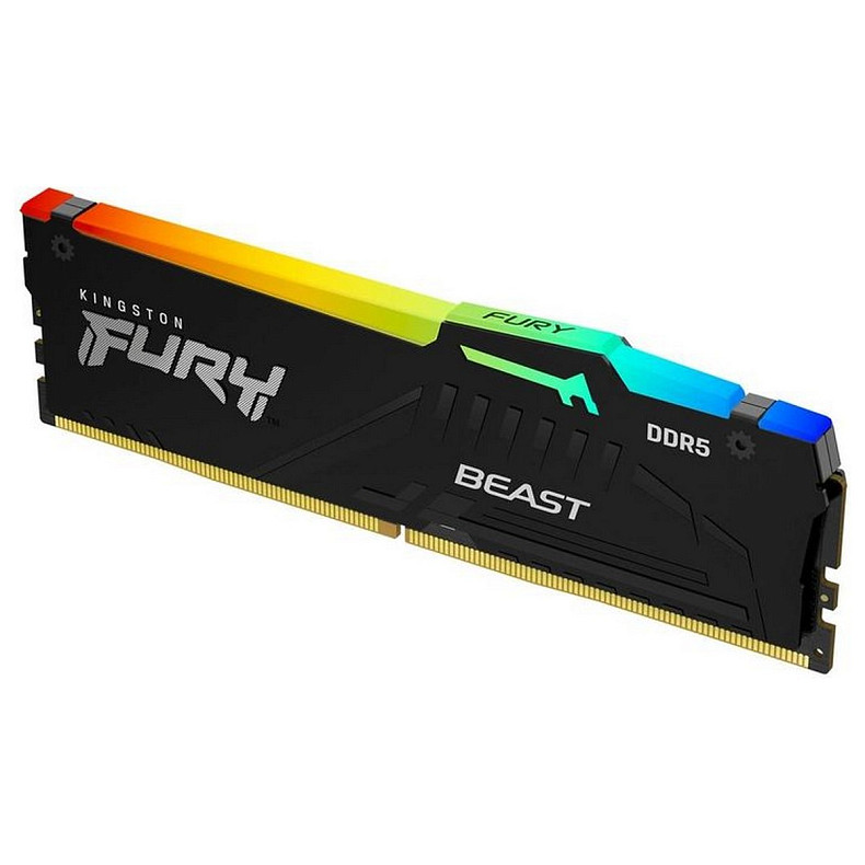 ОЗП Kingston DDR5 16GB 5600 Beast Black RGB (KF556C36BBEA-16)