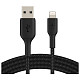 Кабель USB-A > Lightning заряджання/синхронізації Belkin, 1м, плетений, чорний