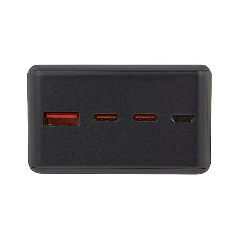 Універсальна мобільна батарея Energizer 27000 mAh 65W PD,QC3.0 USB-А, 2хUSB-C, Micro-USB, LCD display, Black
