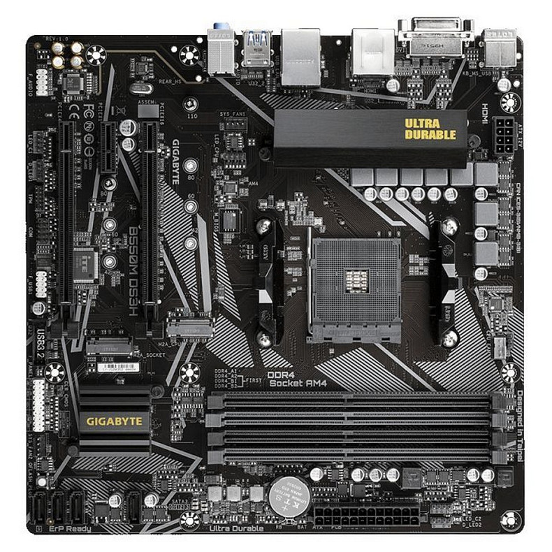 Материнская плата Gigabyte B550M DS3H R2 Socket AM4