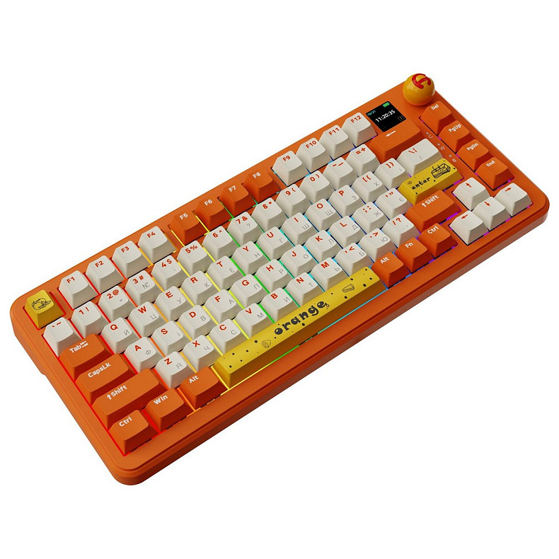 Клавиатура Ajazz AK820 MAX Avocado Switch Orange (AK820MAX-AS-OW)