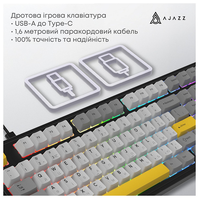 Клавіатура Ajazz AK980 Magnetic Switch Black USB-C (AK980-MAX-M-BGY)