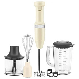 Блендер KitchenAid 5KHBV83EAC погружной с кремовыми аксессуарами