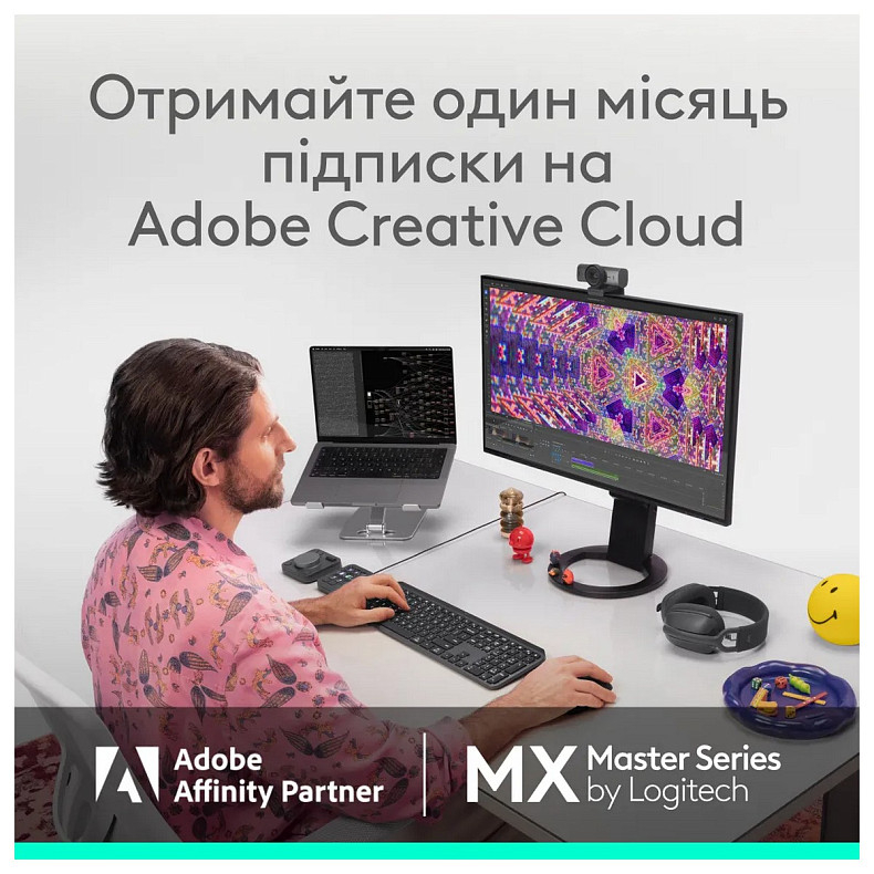 Миша Logitech MX Master 4 for Business Wireless/Blutooth Graphite (910-007617)