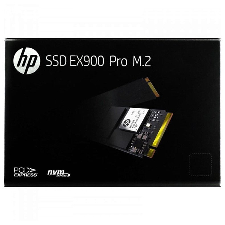 SSD накопичувач 1TB HP EX900 Pro M.2 2280 PCI Ex Gen3 x4 DRAM Cache, Retail (9XL77AA)