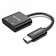 Адаптер Vention USB Type C - 2 in 1 Type-C-3.5мм (CFMBA)