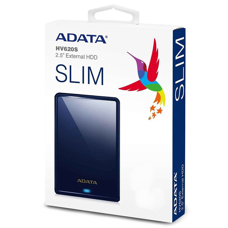 Внешний жесткий диск 2.5" ADATA DashDrive Classic HV620S 1TB USB 3.2 Gen1 Slim