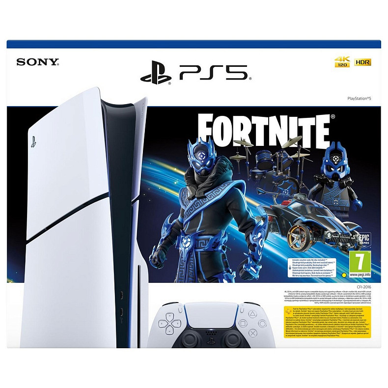 Игровая приставка Sony PlayStation 5 Slim Blu-ray (Fortnite Cobalt Star Bundle) (1000045165)