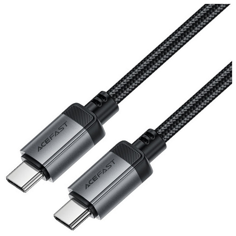 Кабель USB 2.0 USB-C to USB-C, 1.2 м, 3.0A, aluminum alloy Black, C20-03 Acefast