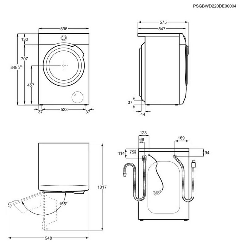 Стирально-сушильная машина Electrolux EW7WO368SU