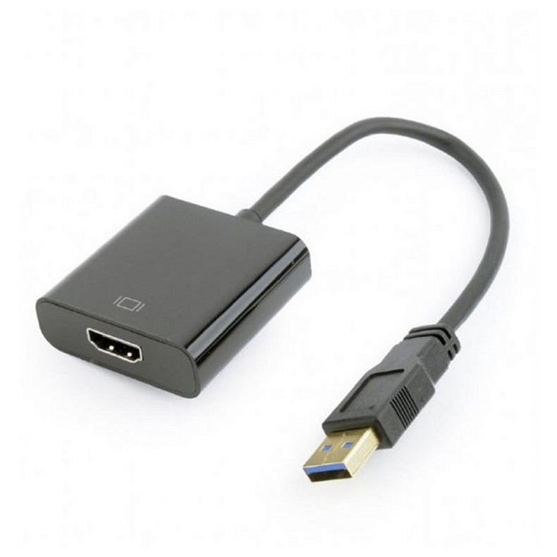 Адаптер Cablexpert (A-USB3-HDMI-02) USB3.0-HDMI, 0.15 м, черный