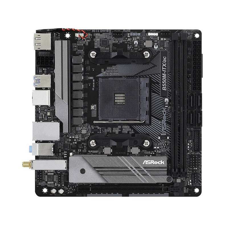 Материнская плата ASRock B550M-ITX/AC Socket AM4