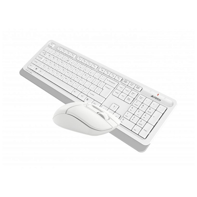 Комплект бездротовий (клавіатура, миша) A4Tech FG1012 White USB