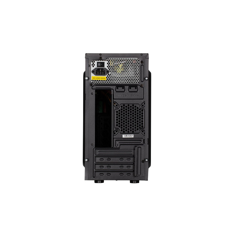 Корпус 2E Basis RD8603U-400, з БЖ 2E ATX400, 1xUSB3.0, 2xUSB2.0, Perforated Side, mATX, чорний