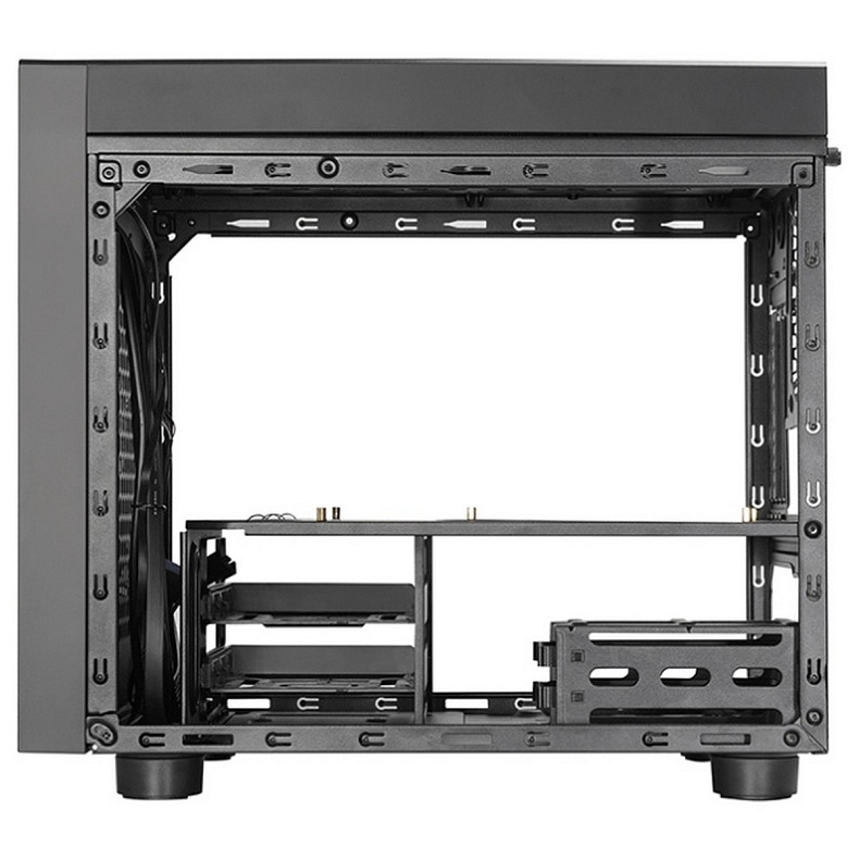 Корпус Chieftec THE CUBE CI-03B-OP, без БЖ, fan 20cm, mATX, Black