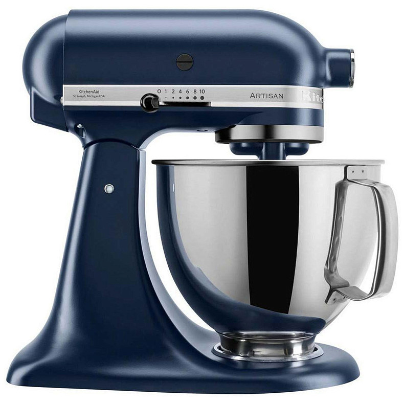 Кухонна машина KitchenAid Artisan 4,8 л 5KSM175PSEIB з відкидним блоком чорнильний синій