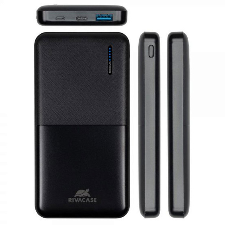 Універсальна мобільна батарея Rivacase Rivapower VA2531 QC3.0, PD3.0 18W 10000mAh Black