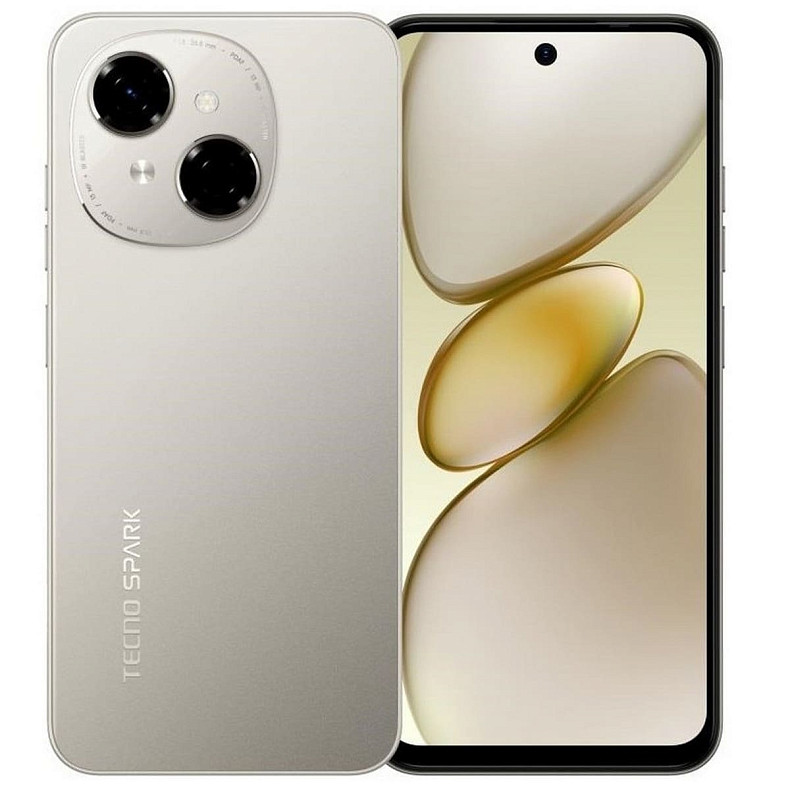 Смартфон Tecno Spark Go 1 (KL4) 3/64GB Titanium Gold (4894947069369)