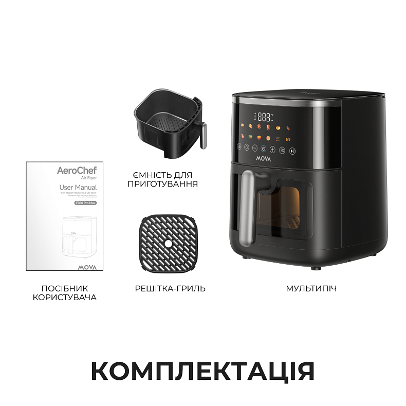 Мультипіч MOVA AeroChef FD10 Pro Max Black