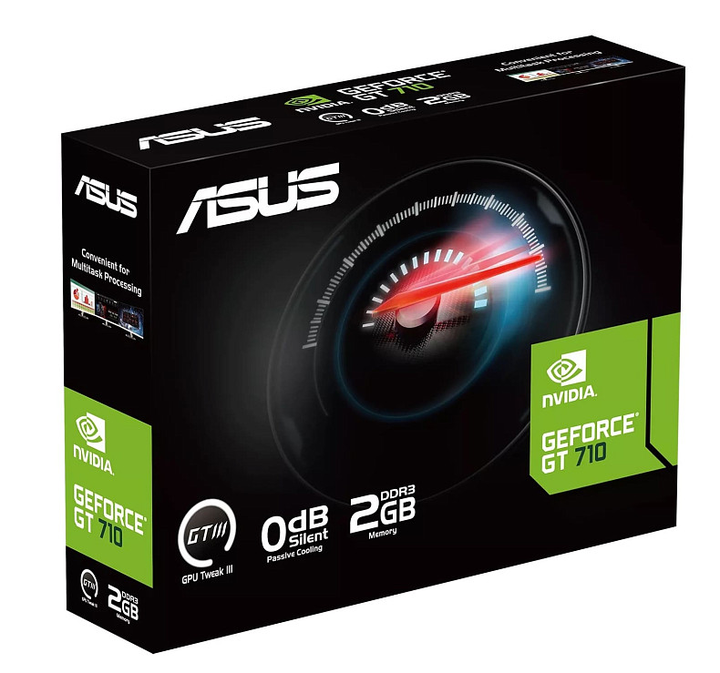 Видеокарта GT 710 2GB GDDR5 Evo Asus (GT710-SL-2GD5-BRK-EVO)