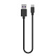 Кабель ColorWay USB - USB Type-C (M/M), 2.4 А, 0.3 м, Black (CW-CBUC059-BK)