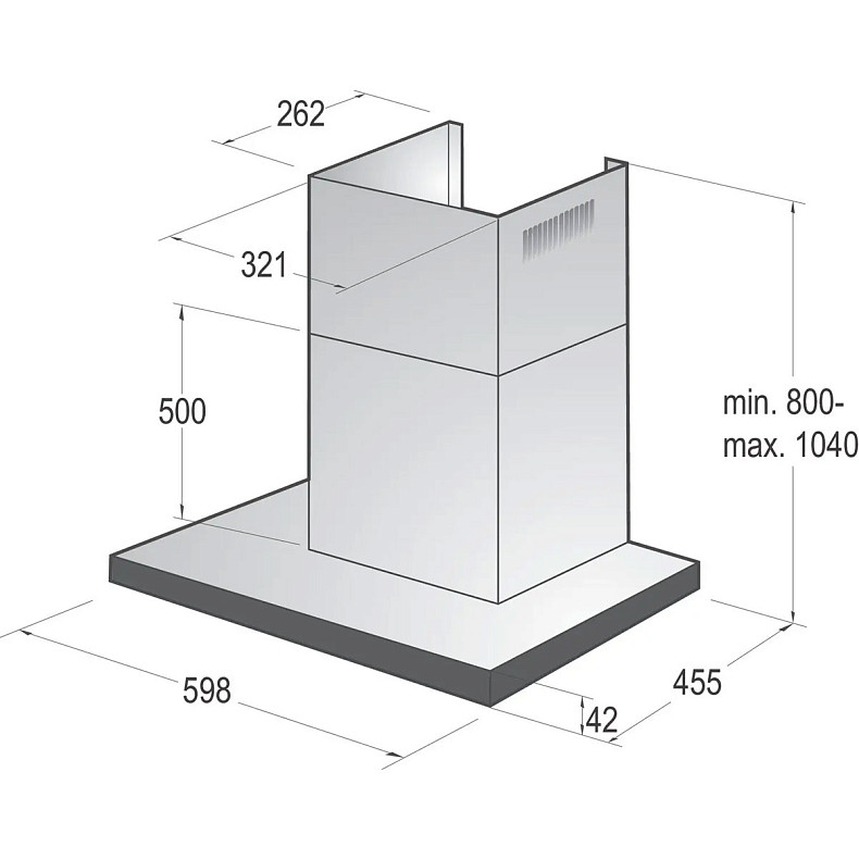 Вытяжка пристенная Gorenje WHT 6 SYW