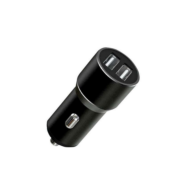 Автомобильное зарядное устройство XO TZ09 (2USB, 2.4A) Black (6920680873500) + кабель USB Type-C