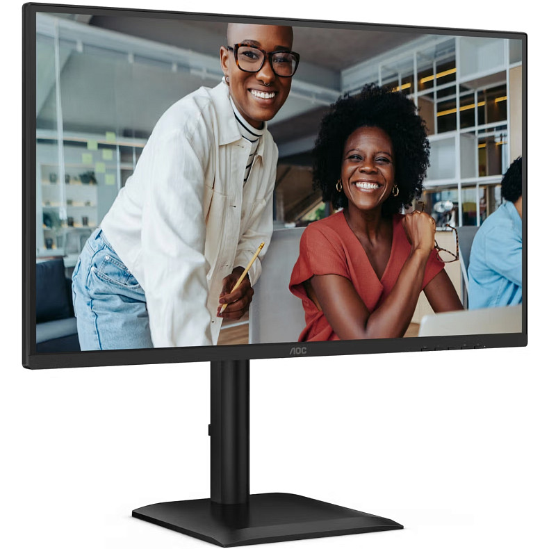 Монітор AOC 27" Q27E4U, QHD, 120Hz, HDMI, DP, USB-hub, HAS, Pivot, колонки