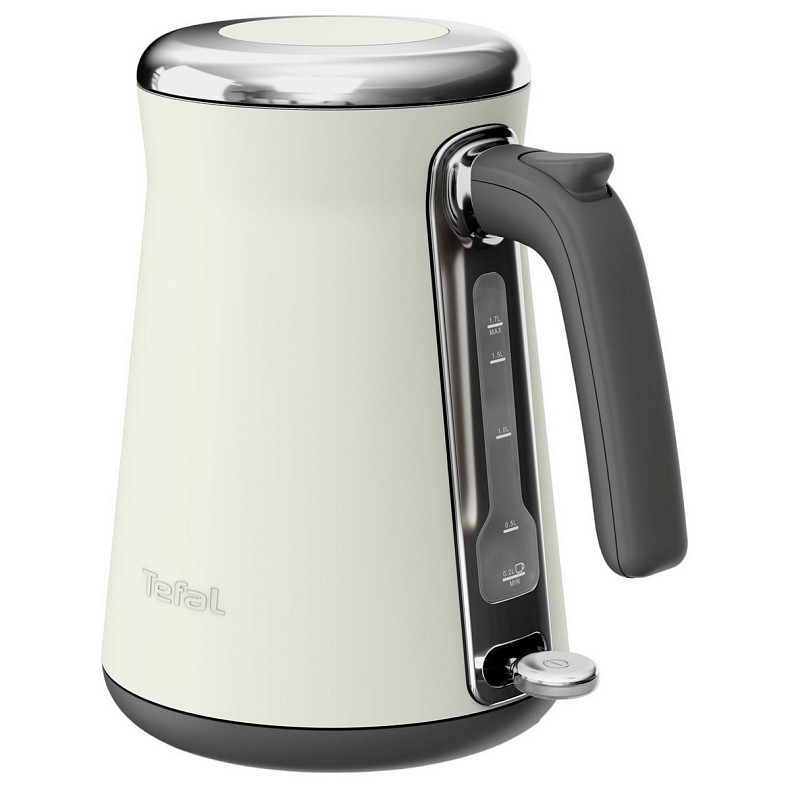 Електрочайник Tefal Collection 1.68л, Strix, нерж. сталь, бежевий