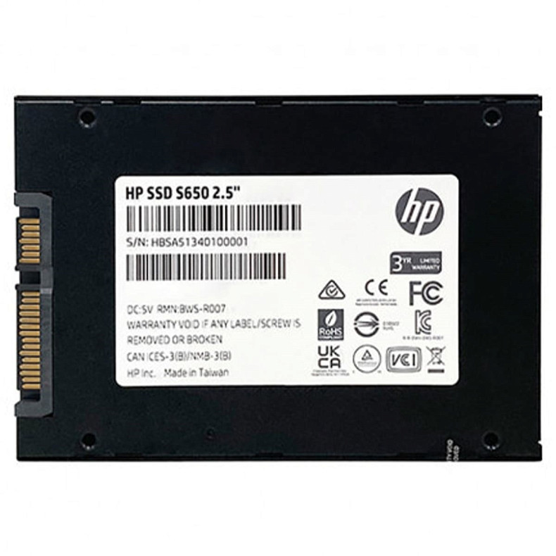 SSD диск HP S650 120Gb SATA III 2.5" TLC