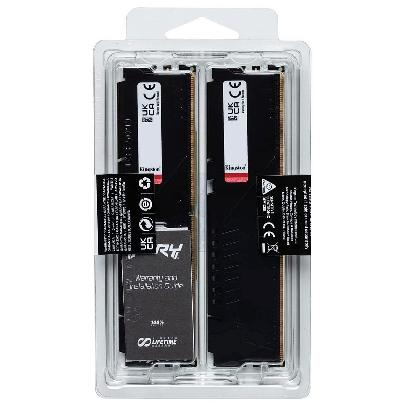 ОЗУ Kingston DDR5 32GB KIT (16GBx2) 5600 FURY Beast Black EXPO (KF556C36BBEK2-32)