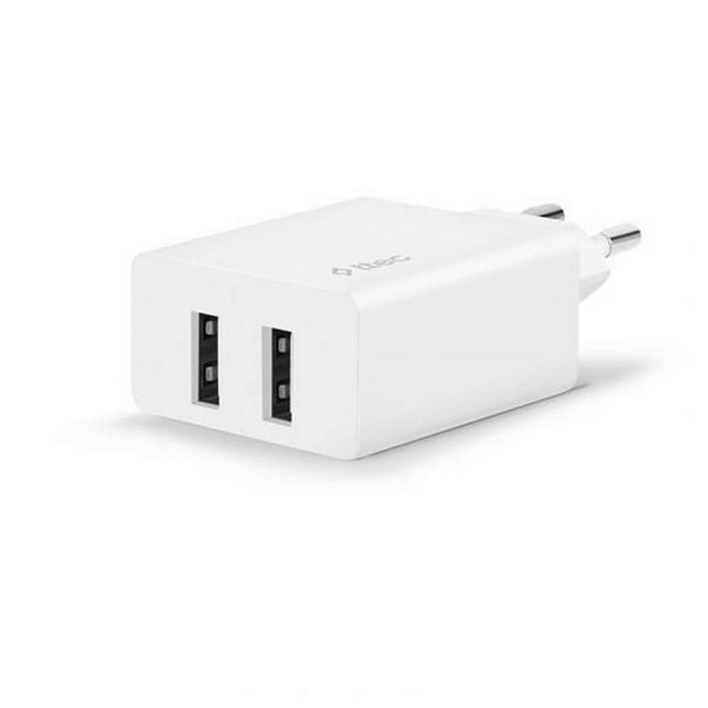 Мережевий зарядний пристрій Ttec SmartCharger DUO 2хUSB 2.4А/12Вт White (2SCS21B)