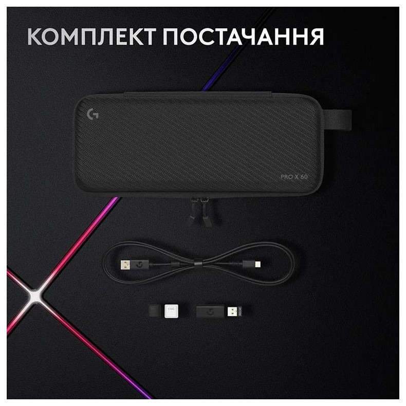 Клавіатура Logitech G PRO X 60 TKL GX Optical Tactile White (920-011930)