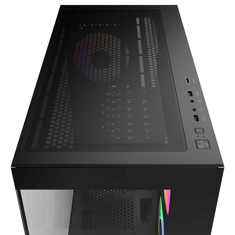 Корпус Ocypus GAMMA C72 W/O PSU, BK ARGB ATX (GAMMA-C72-BKD400XX-GL)