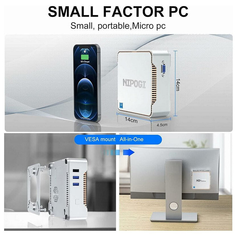 Неттоп NiPoGi GK3V (665878522049)