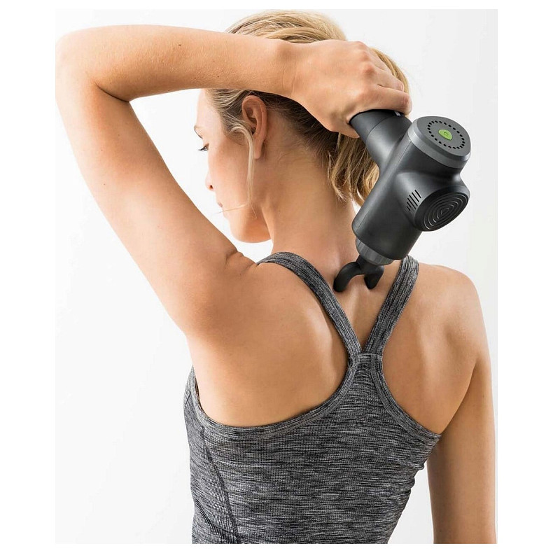 Масажер Beurer для тіла, літій-іонний акум., фасціальний, 6 насадок, чорний