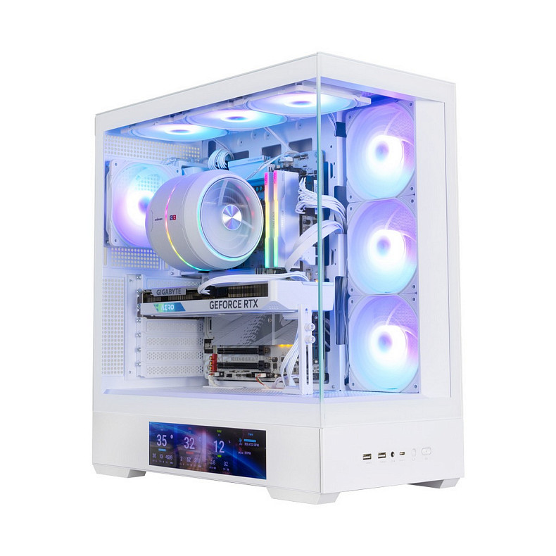 Корпус Zalman P40 DS без БЖ, 2xUSB3.0, 1x Type C, 3x120мм ARGB Reverse, 1x120мм ARGB, VGA 420мм, LC