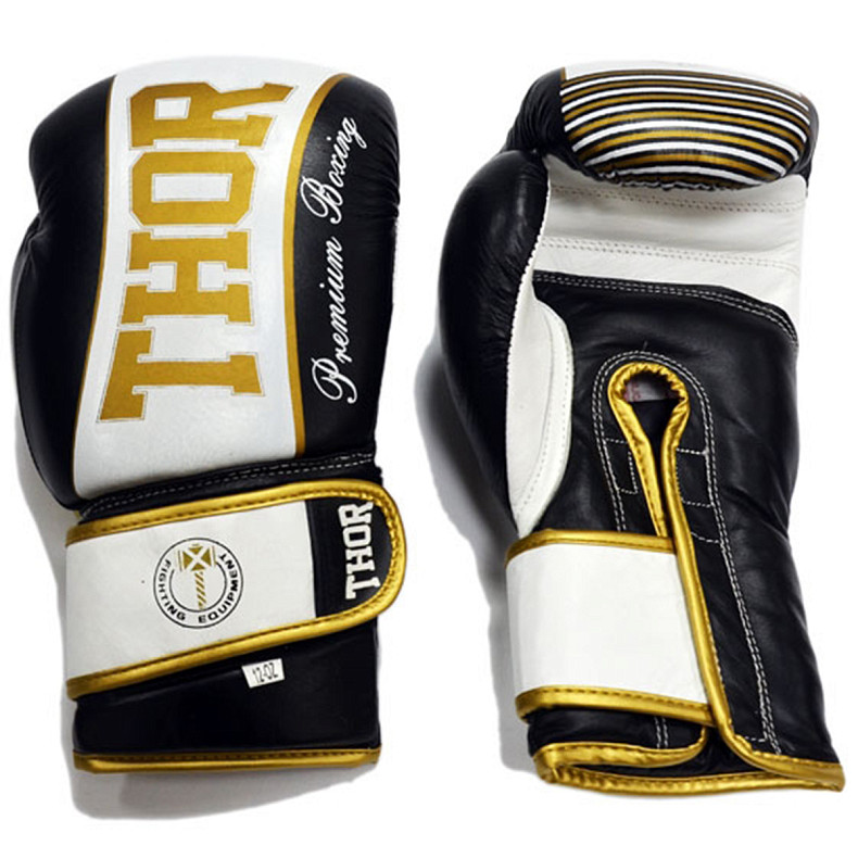 Перчатки боксерские THOR THUNDER 16oz /PU /черные