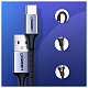 Кабель USB 2.0 AM-Type-C M, 3 м, 3.0A, (18W) Nickel Plating Aluminum Braid Косм сірий, US288 UGREEN