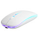 Мышь DEFENDER (52998) Touch MM-997, 2.4+BT, RGB, 500mAh, WHITE, Wireless, Silent