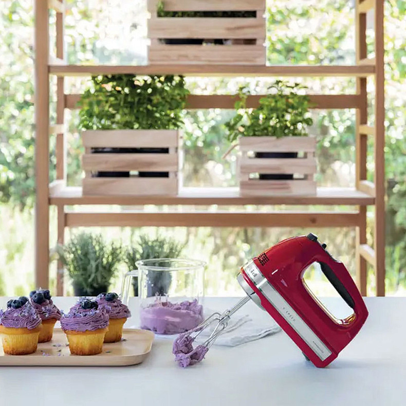 Миксер KitchenAid 5KHM9212EER ручной 9 скоростей красный