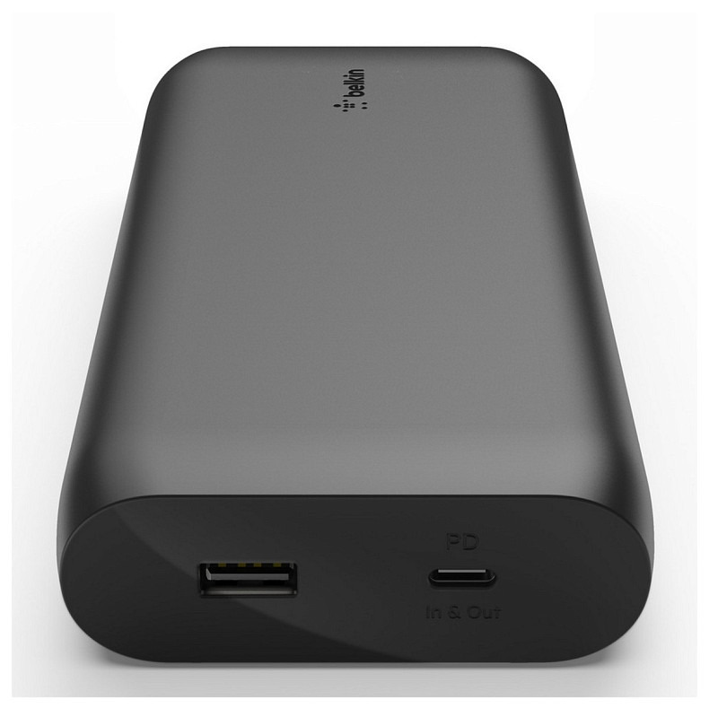 Універсальна мобільна батарея Power Bank Belkin 20000мА·год 30Вт, MacBook, USB-A/USB-C, чорний