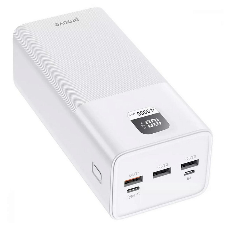 Универсальная мобильная батарея Proove Giant 100W 40000mAh White (PBGI99320002)