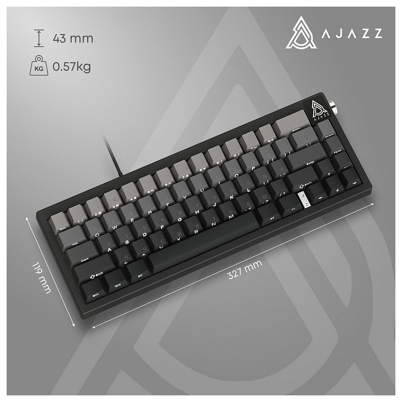 Клавиатура Ajazz AK650 Day Dream Switch Gradient Black USB-C (AK650-DD-BG)