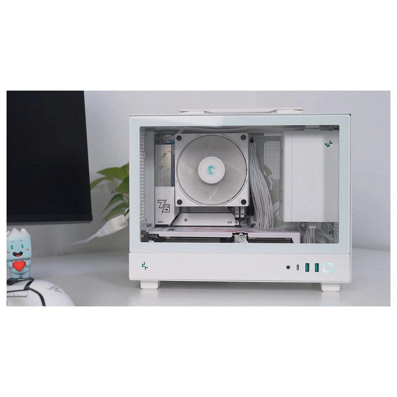 Корпус DeepCool CH160 Mesh White (R-CH160-WHNMI0-G-1) без БП