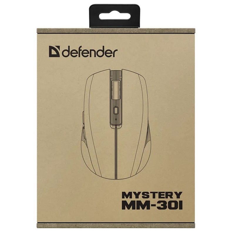 Мышка Defender Mystery MM-301, беспроводная Bluetooth+2.4G, 1600 dpi., 4кн., 500mAh, LED, фиолетовая
