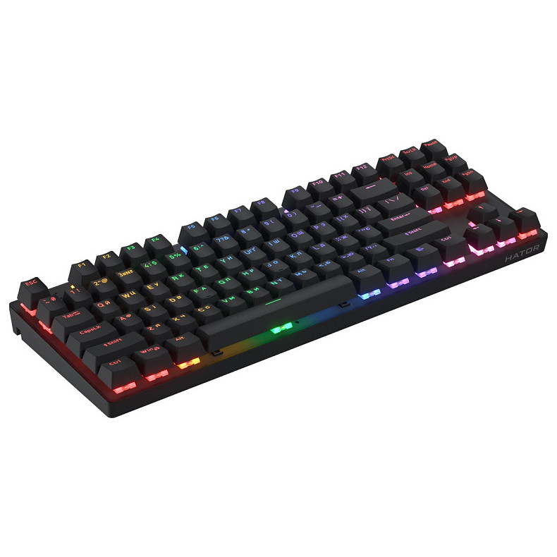 Клавіатура Hator Icefall Mecha TKL Wireless Rainbow Black (HTK287UA)