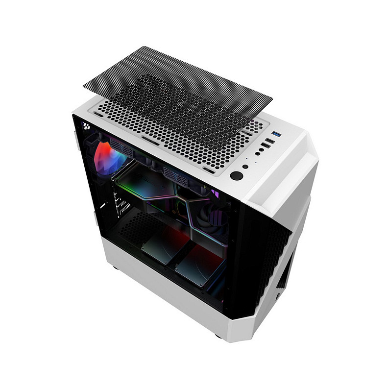 Корпус 1stPlayer F3-A-WH-4F1 White без БП