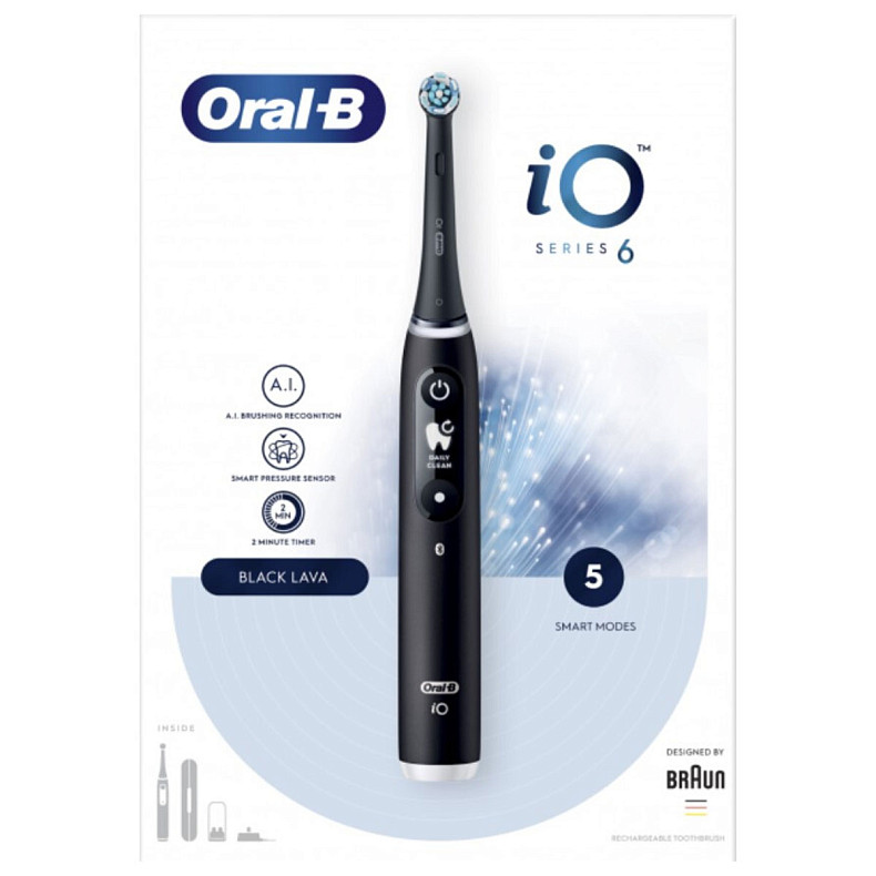 Зубная щетка Braun Oral-B iO Series 6 iOM6.1B6.3DK Black