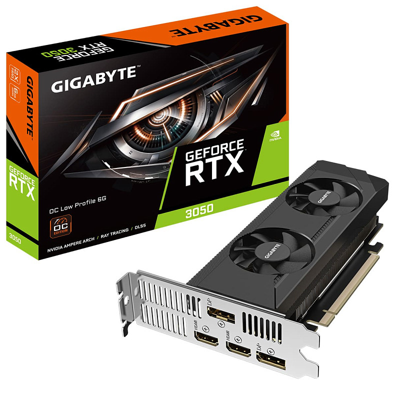 Видеокарта GIGABYTE RTX3050 6GB GDDR6 GV-N3050OC-6GL